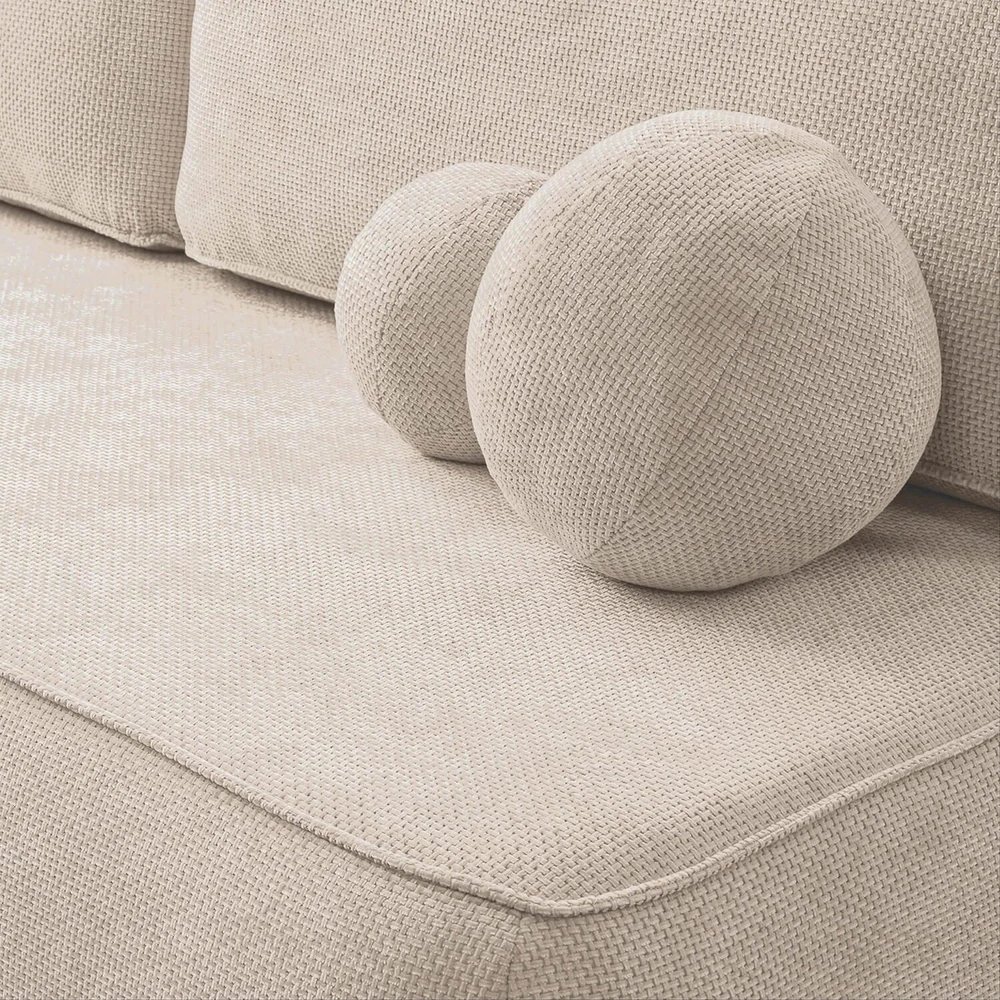 Mebel Elite Išskleidžiama sofa ARVETO, 207 × 86 cm, kreminė