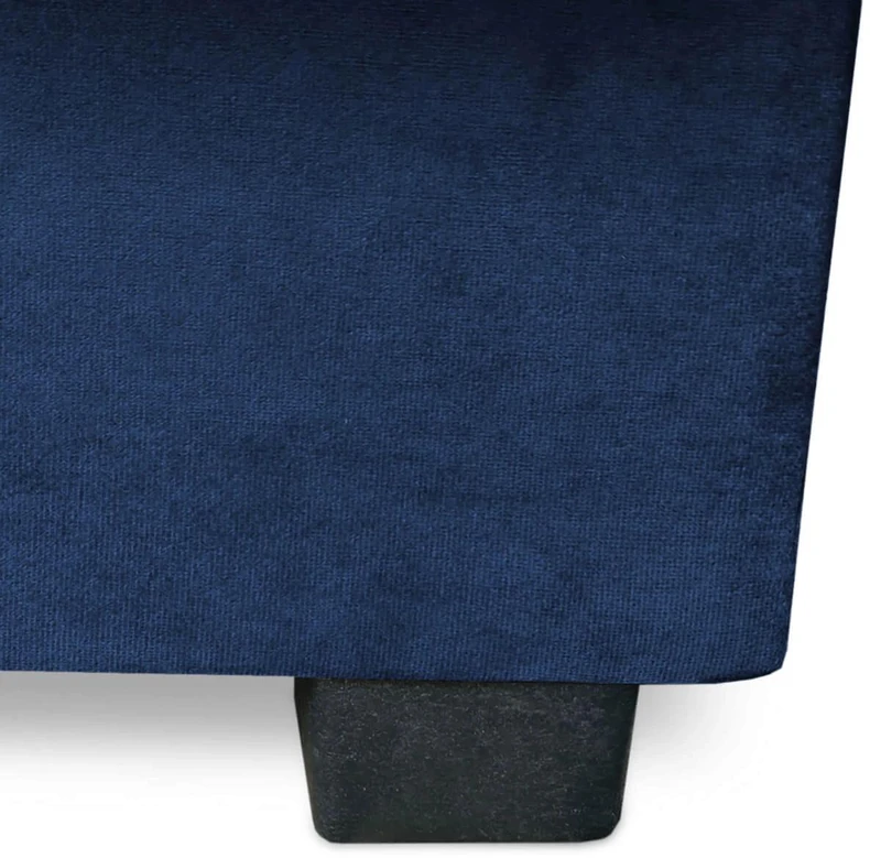 Mebel Elite Išskleidžiama sofa-lova, 191 cm, veliūrinė, tamsiai mėlyna