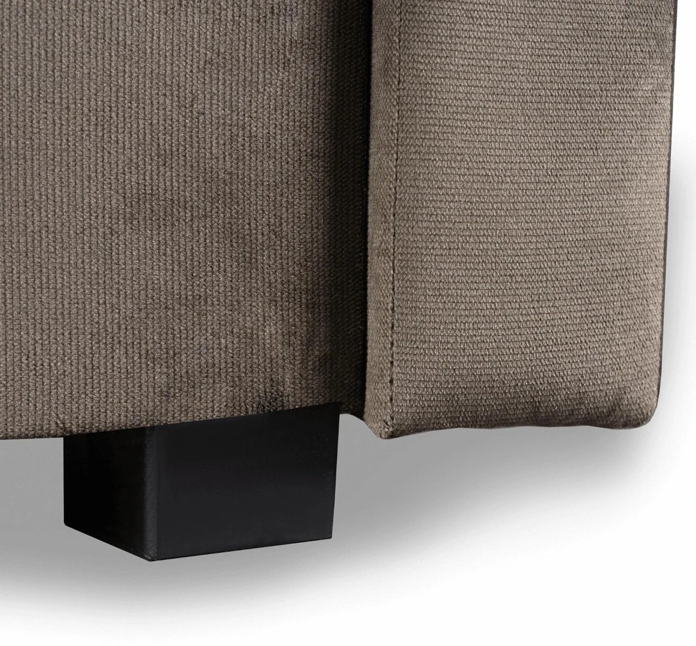 Mebel Elite Išskleidžiama sofa-lova ALUNA su patalynės dėže, 212 × 89 × 96 cm, smėlio spalvos