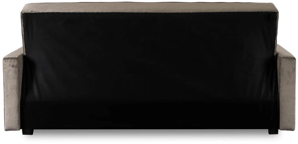 Mebel Elite Išskleidžiama sofa-lova ALUNA su patalynės dėže, 212 × 89 × 96 cm, smėlio spalvos