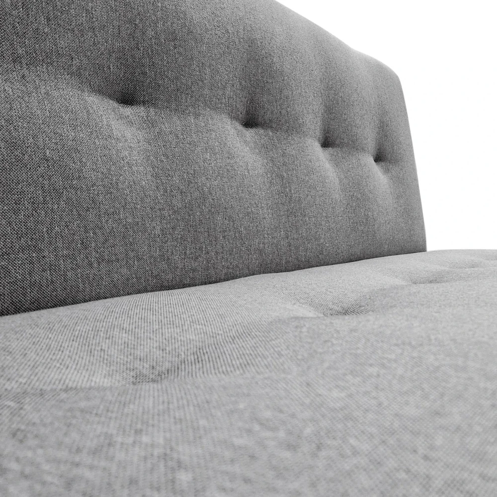 Mebel Elite Išskleidžiama sofa-lova ARUBA, 188 cm, pilka