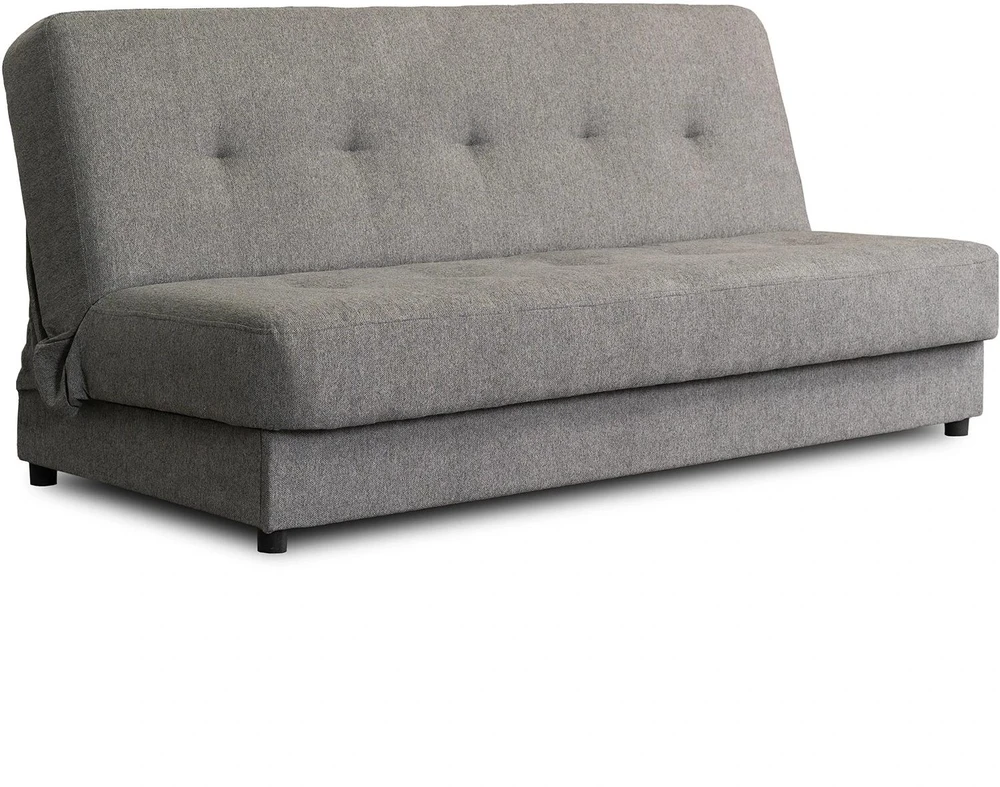 Mebel Elite Išskleidžiama sofa-lova ARUBA, miegamoji dalis 118 × 188 cm, pilka