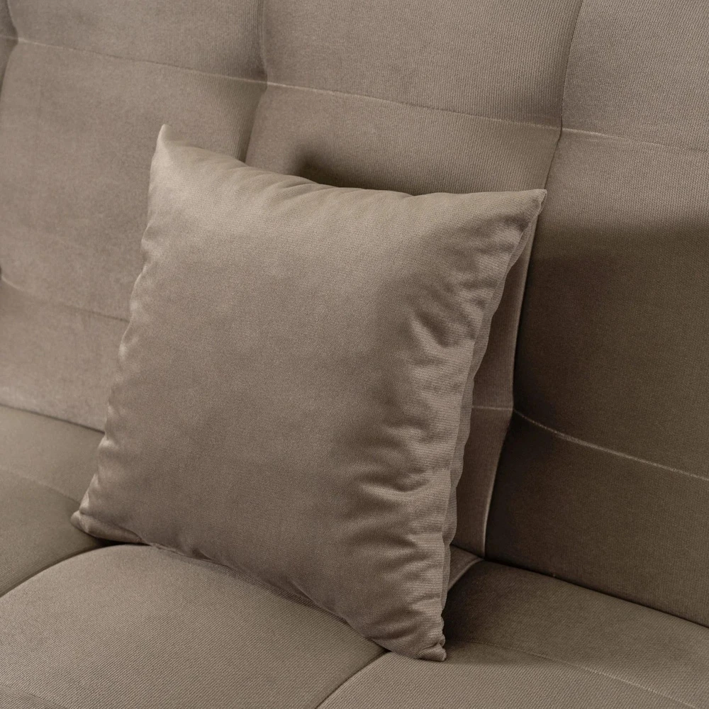 Mebel Elite Išskleidžiama sofa-lova LIMA, 186 cm, smėlio spalvos