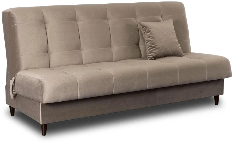 Mebel Elite Išskleidžiama sofa-lova LIMA, 186 cm, smėlio spalvos