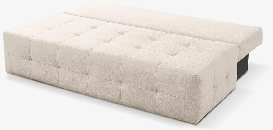 Mebel Elite Išskleidžiama sofa-lova MORANA, 197 cm, kreminė