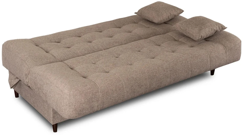 Mebel Elite Išskleidžiama sofa-lova NEPAL, 187 × 87 cm, ruda
