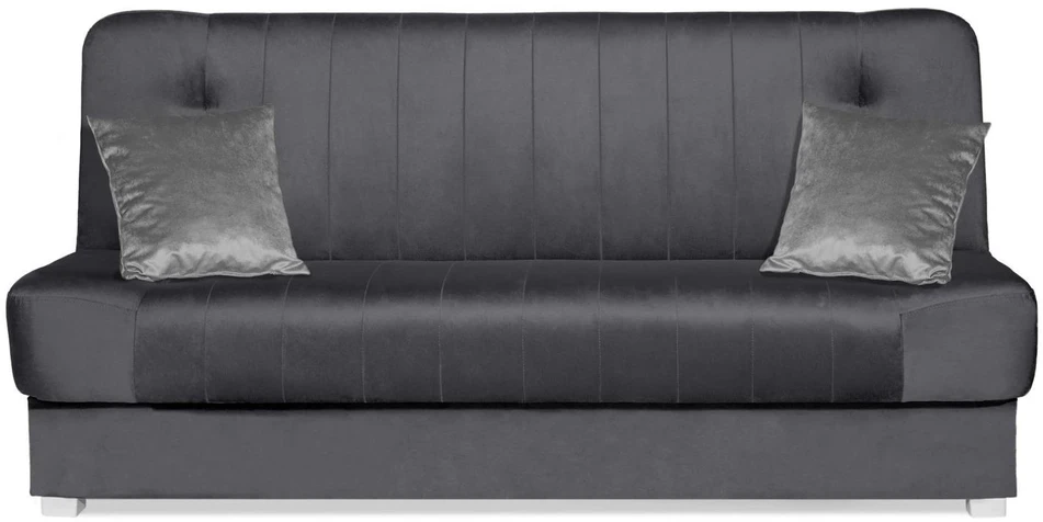 Mebel Elite Išskleidžiama sofa-lova PIANO 2 su patalynės dėže, 117 × 190 cm