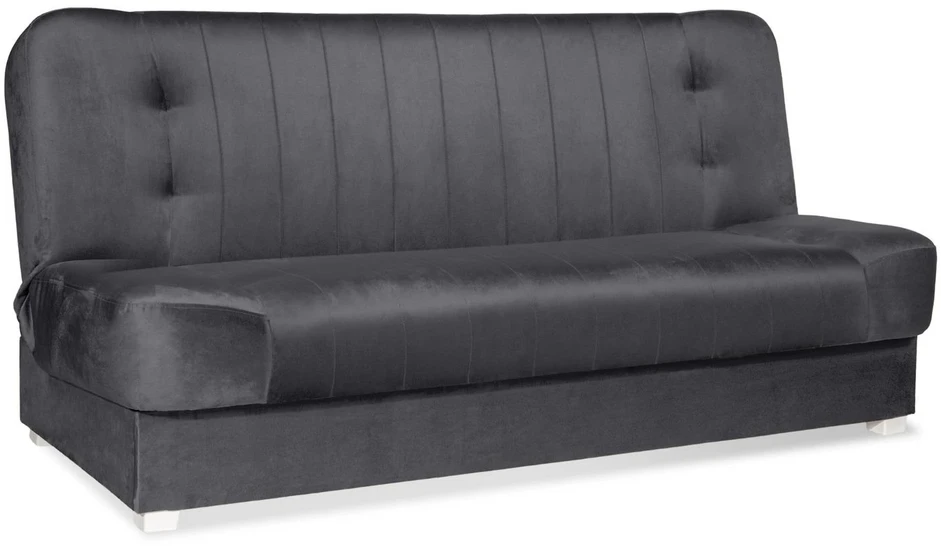 Mebel Elite Išskleidžiama sofa-lova PIANO 2 su patalynės dėže, 117 × 190 cm