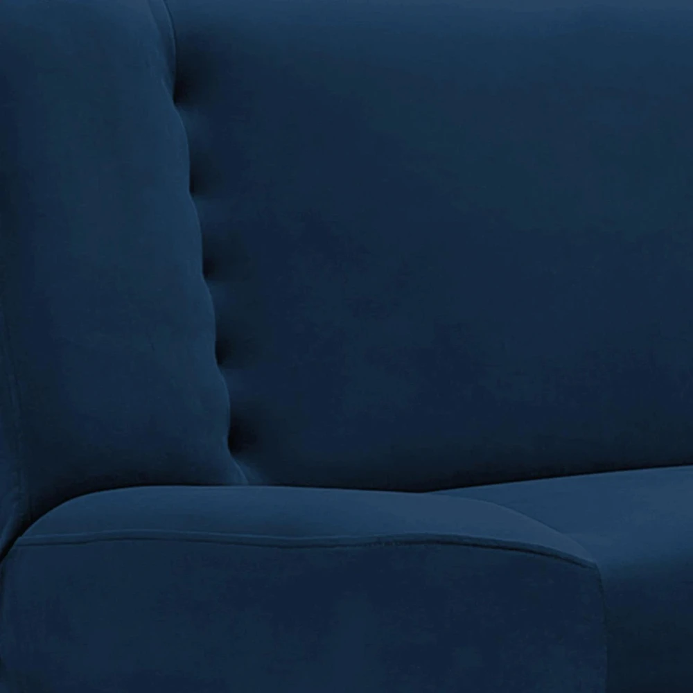 Mebel Elite Išskleidžiama sofa-lova PIANO su patalynės dėže, 190 × 92 cm, tamsiai mėlyna