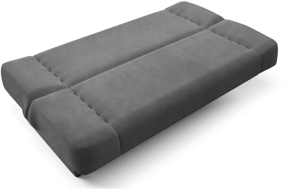 Mebel Elite Išskleidžiama sofa-lova PIANO, 190 cm, tamsiai pilka, velvetino