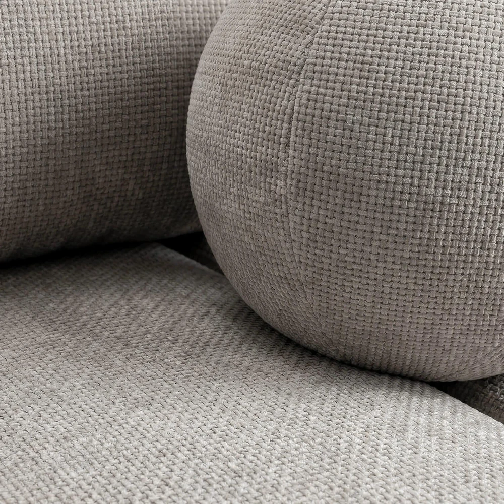 Mebel Elite Išskleidžiama sofa-lova SARIA, 207 × 86 × 91 cm, šviesiai pilka