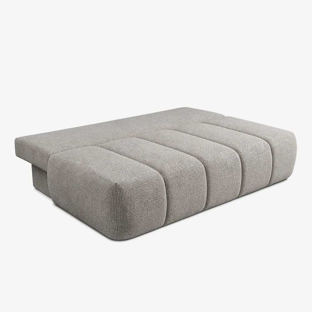 Mebel Elite Išskleidžiama sofa-lova SARIA, 207 × 86 × 91 cm, šviesiai pilka