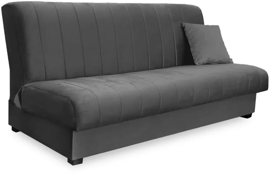 Mebel Elite Išskleidžiama sofa-lova SIGMA, 191 cm, pilka