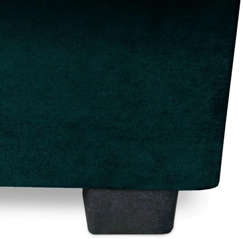 Mebel Elite Išskleidžiama sofa-lova SIGMA, žalia, veliūrinė