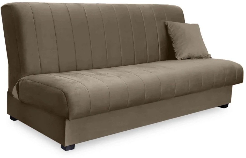 Mebel Elite Išskleidžiama sofa-lova SIGMA, 191 cm, smėlio spalvos