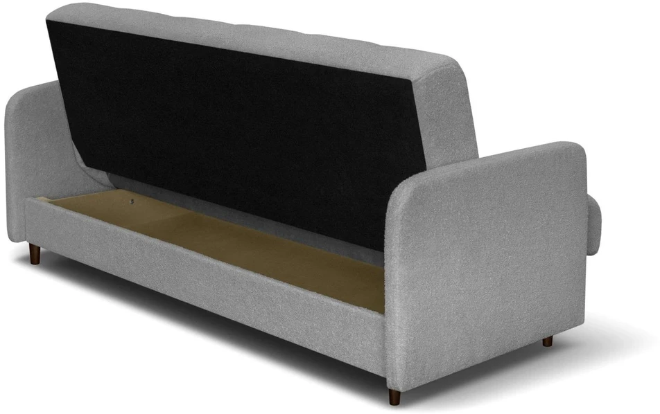 Mebel Elite Išskleidžiama sofa-lova TIVOLI, 198 cm, pilka bouclé