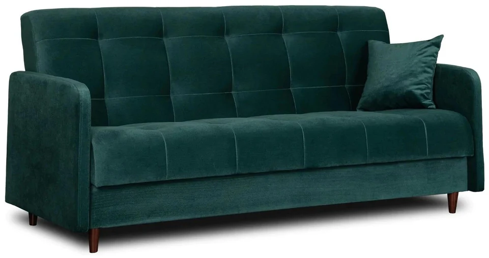 Mebel Elite Išskleidžiama sofa-lova TIVOLI, 198 cm, žalia