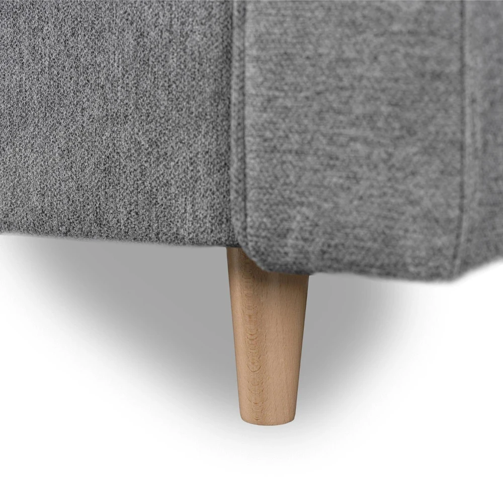 Mebel Elite Išskleidžiama sofa MALTA, pilka