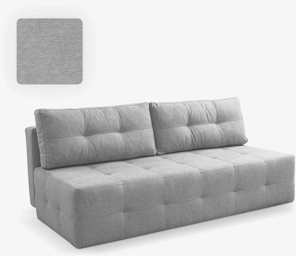 Mebel Elite Išskleidžiama sofa MORANA, 197 × 96 cm, pilka
