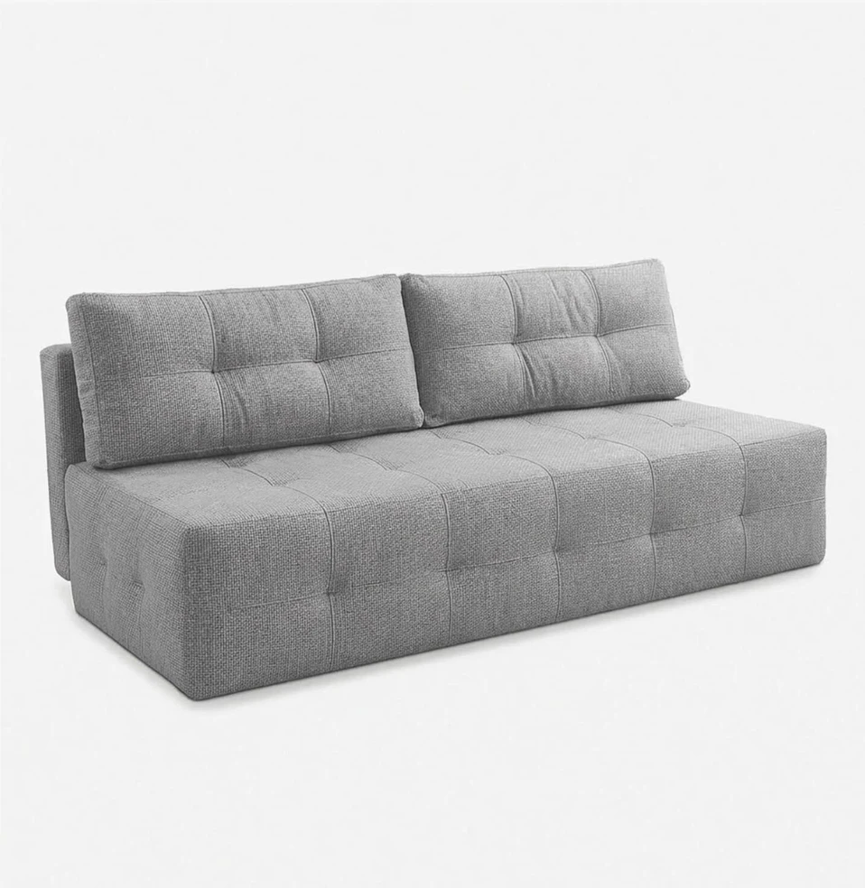 Mebel Elite Išskleidžiama sofa MORANA, pilka, šenilinė