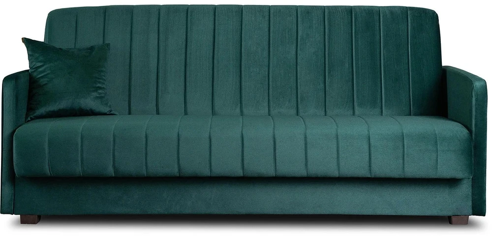 Mebel Elite Išskleidžiama sofa PORTO, 114 × 186 cm miegamoji vieta, žalia