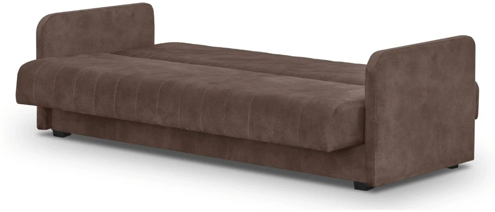 Mebel Elite Išskleidžiama sofa PORTO, miegamoji dalis 114 × 186 cm, ruda
