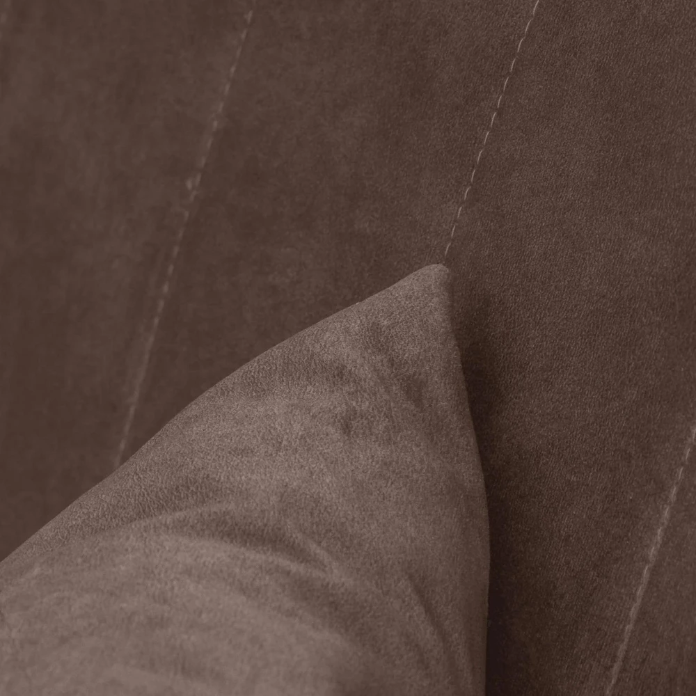 Mebel Elite Išskleidžiama sofa PORTO, miegamoji dalis 114 × 186 cm, ruda