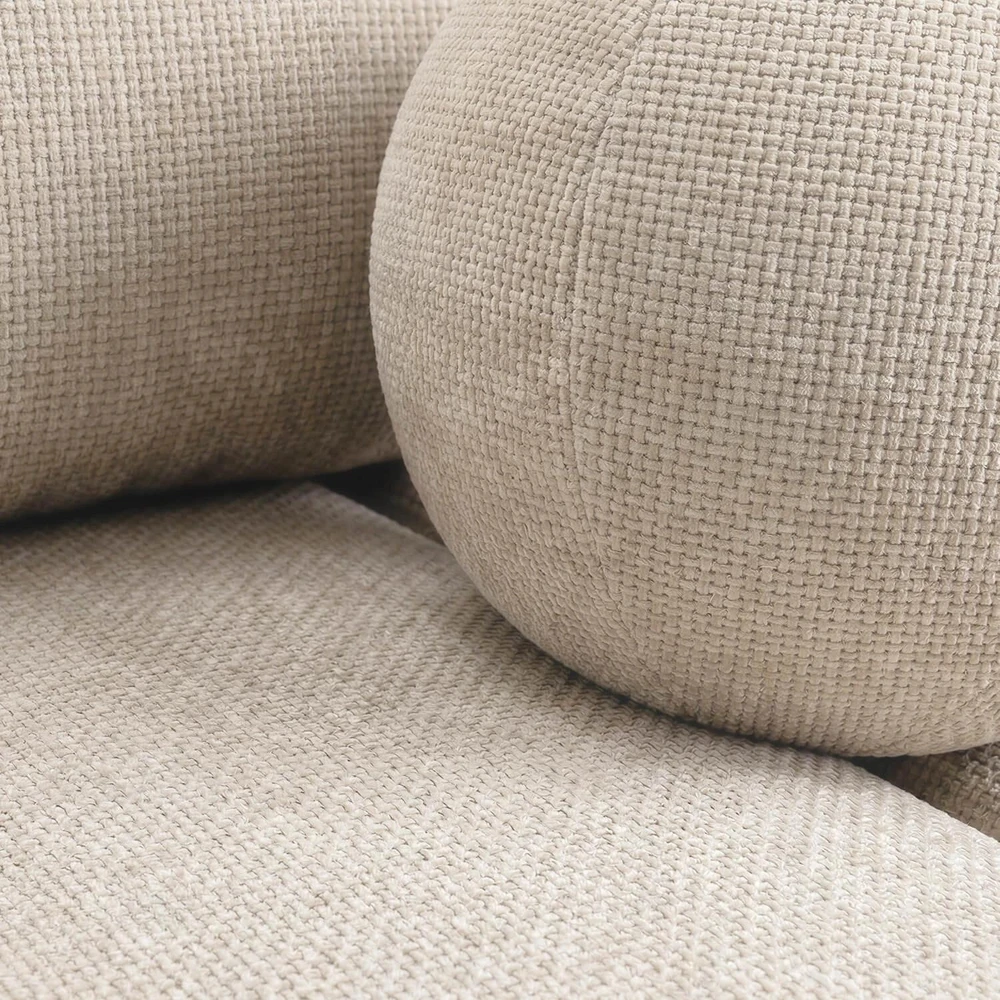 Mebel Elite Išskleidžiama sofa Saria, 207 × 86 cm, kreminė