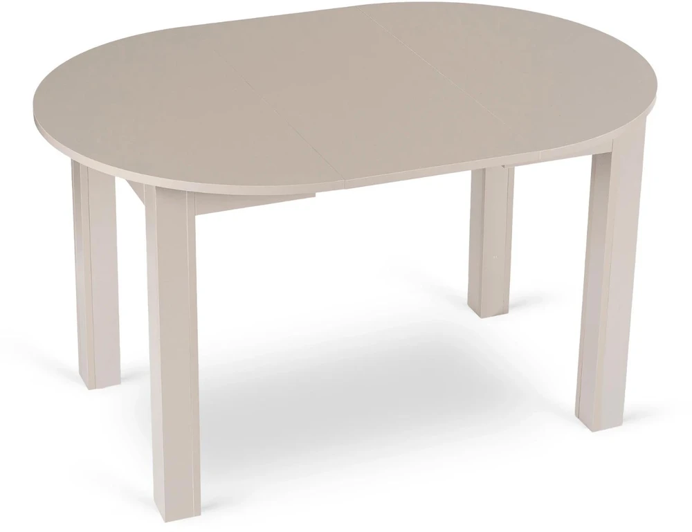 Mebel Elite Išskleidžiamas apvalus stalas, 102–142 cm, kašmyro spalvos