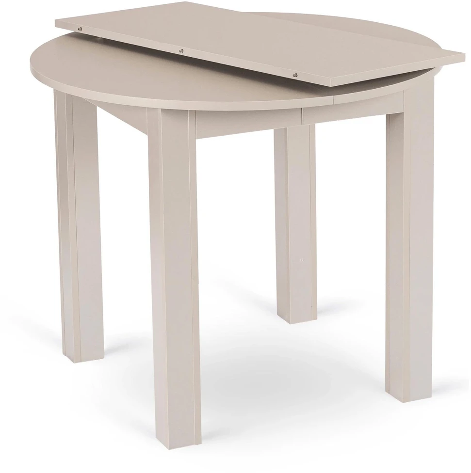 Mebel Elite Išskleidžiamas apvalus stalas, 102–142 cm, kašmyro spalvos