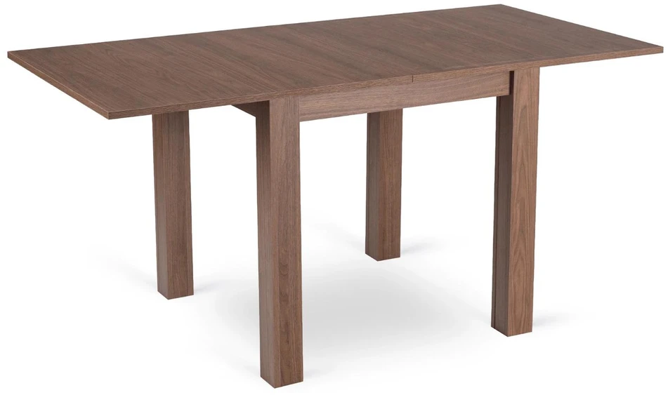 Mebel Elite Išskleidžiamas stalas, 80–160 cm, „Nicea“ riešuto spalvos