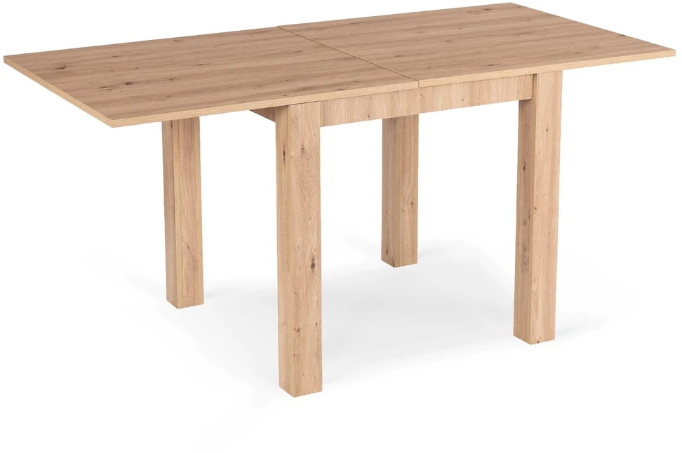 Mebel Elite Išskleidžiamas stalas MAX, 80–160 cm, artisan ąžuolo spalvos