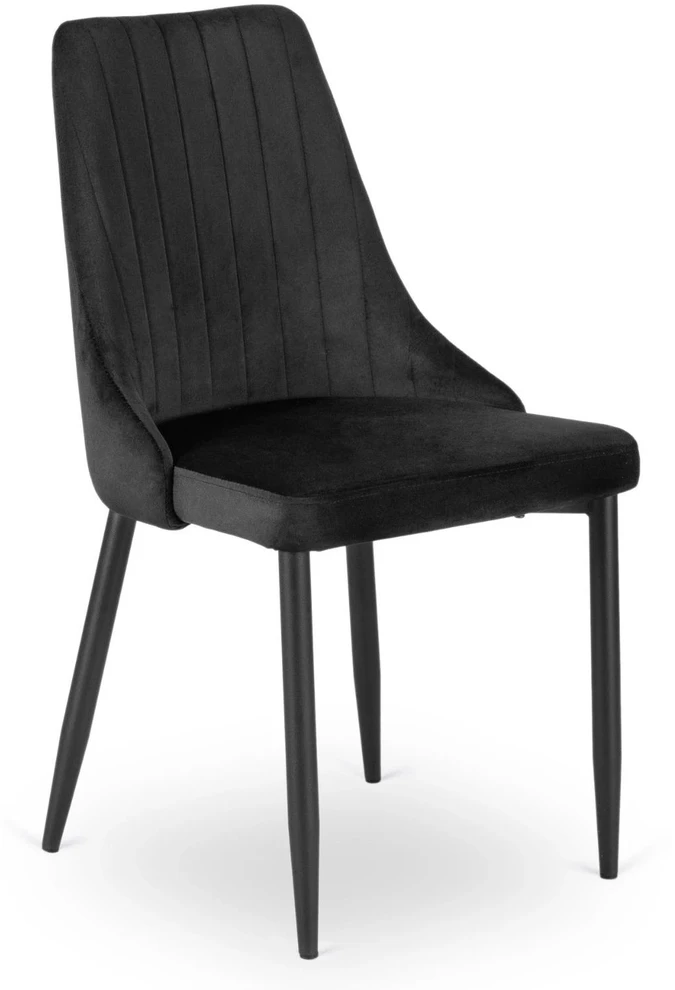 Mebel Elite Išskleidžiamas valgomojo stalas HARRY ir 4 kėdės, „artisan“ ąžuolo ir juodos spalvos