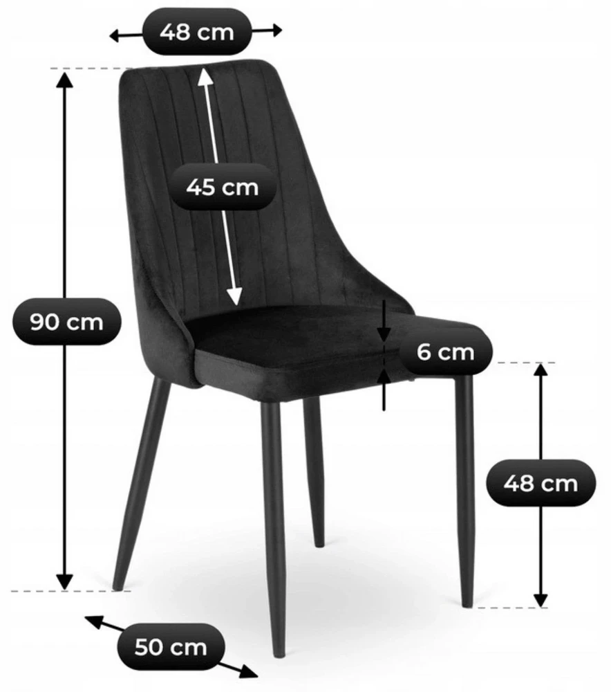 Mebel Elite Išskleidžiamas valgomojo stalas HARRY ir 4 kėdės, „artisan“ ąžuolo ir juodos spalvos