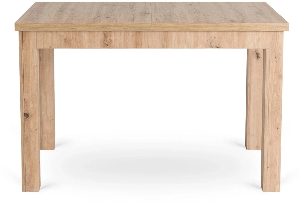 Mebel Elite Išskleidžiamasis stalas SKUBI, 120–160 × 75 cm, artisan ąžuolo