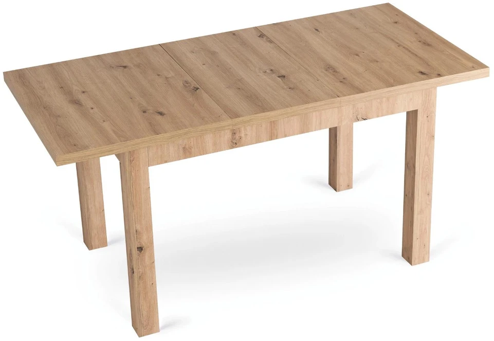 Mebel Elite Išskleidžiamasis stalas SKUBI, 120–160 × 75 cm, artisan ąžuolo