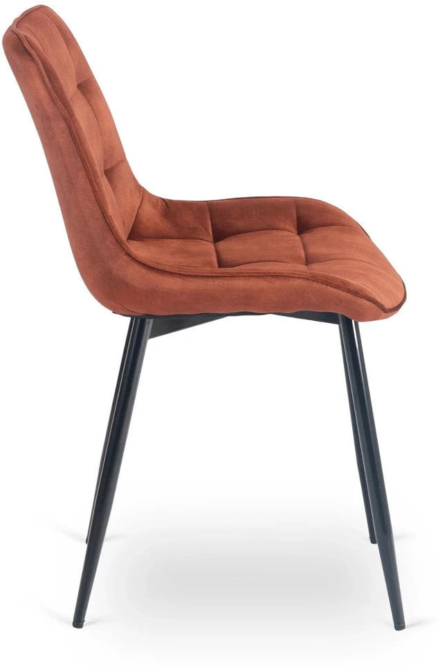 Fotelis Mebel Elite Kėdė CHRIS – ruda, veliūrinė