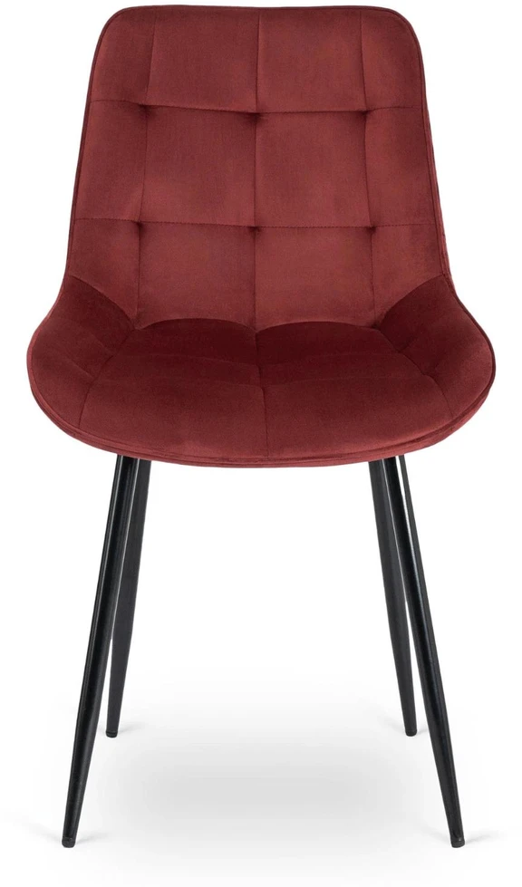 Mebel Elite Kėdė CHRIS, veliūrinė, bordo spalvos