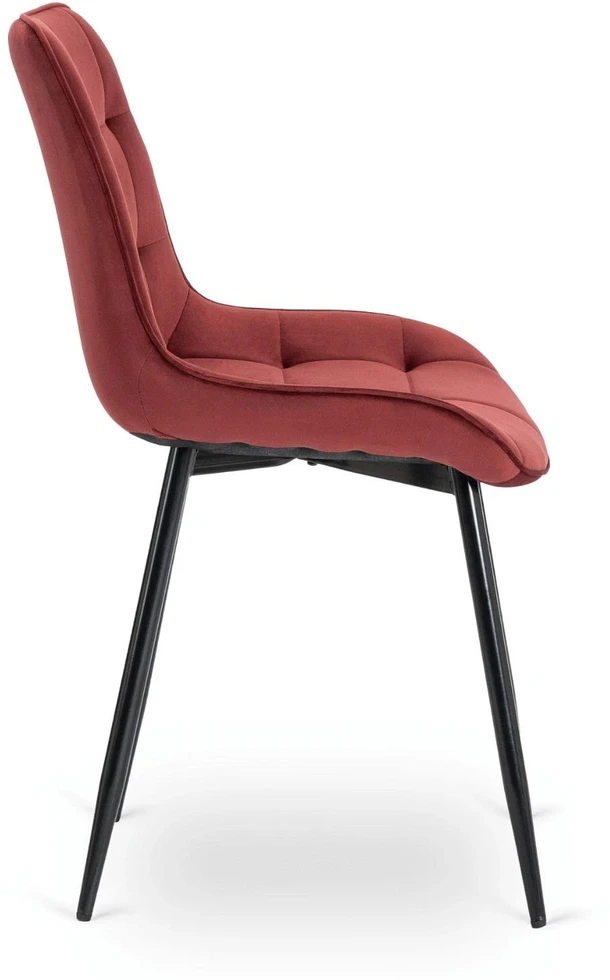 Mebel Elite Kėdė CHRIS, veliūrinė, bordo spalvos