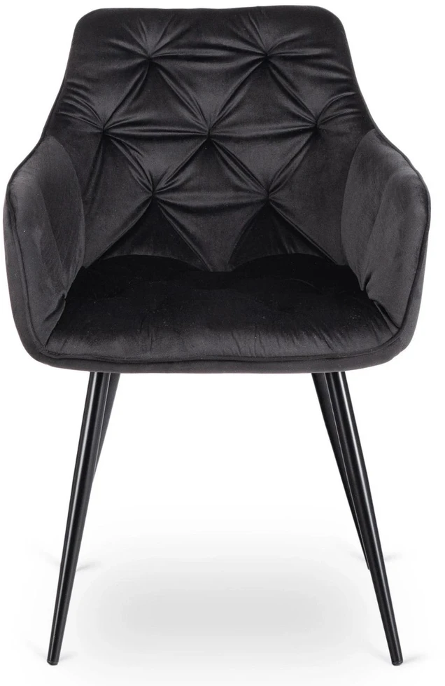 Mebel Elite Kėdė MODESTO, juoda, veliūrinio audinio