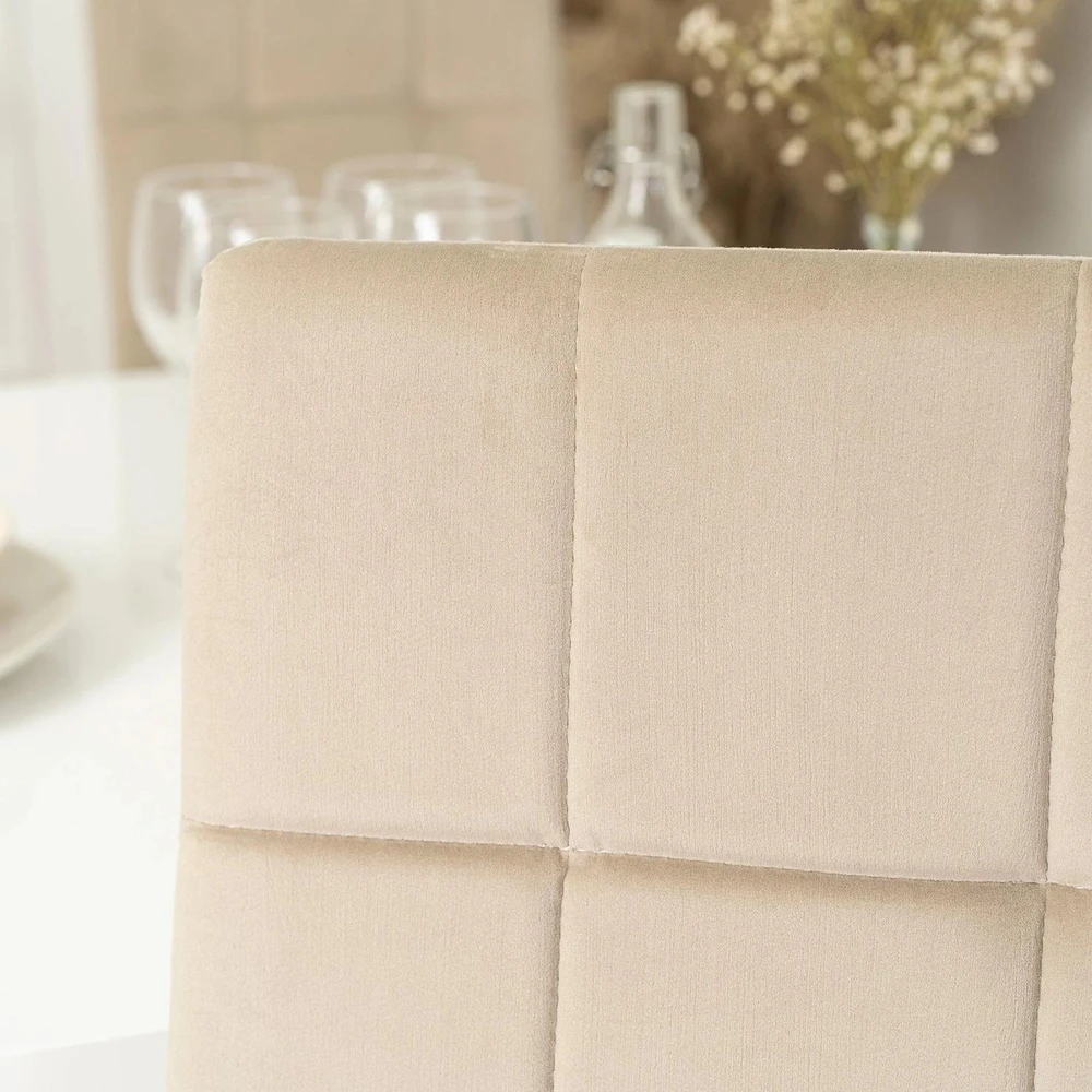 Mebel Elite Kėdė MOLLY, smėlio spalvos, veliūrinė