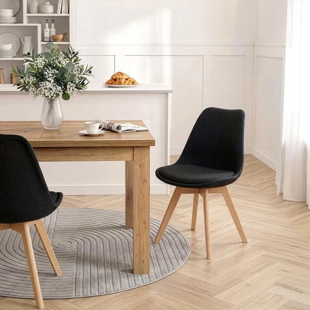 Fotelis Mebel Elite Kėdė NEVEL, juoda