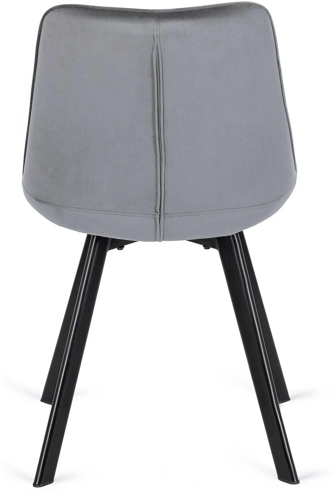 Fotelis Mebel Elite Kėdė RICK, pilka, veliūras