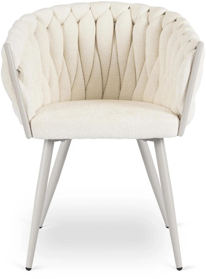 Fotelis Mebel Elite Kėdė su porankiais, 44 × 43 × 49 cm, kreminė