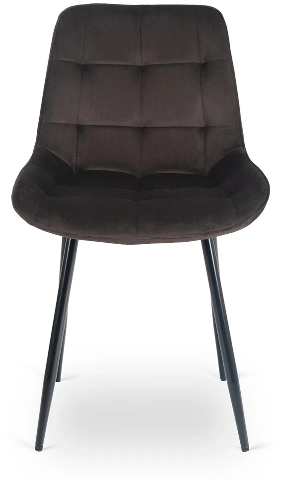 Mebel Elite Kėdė su veliūro apmušalu, 51,5 × 55 × 85 cm, ruda