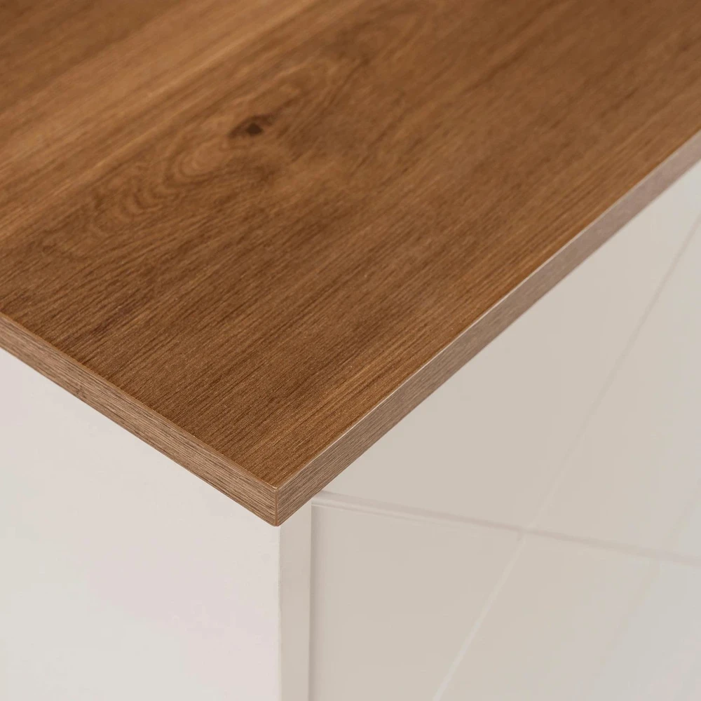 Mebel Elite Komoda, 183 cm, kašmyro ir „Castello“ ąžuolo spalvos