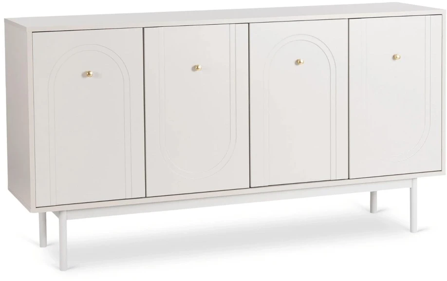 Mebel Elite Komoda MARLEN, 155 × 39 × 82 cm, kašmyro spalvos fasadais