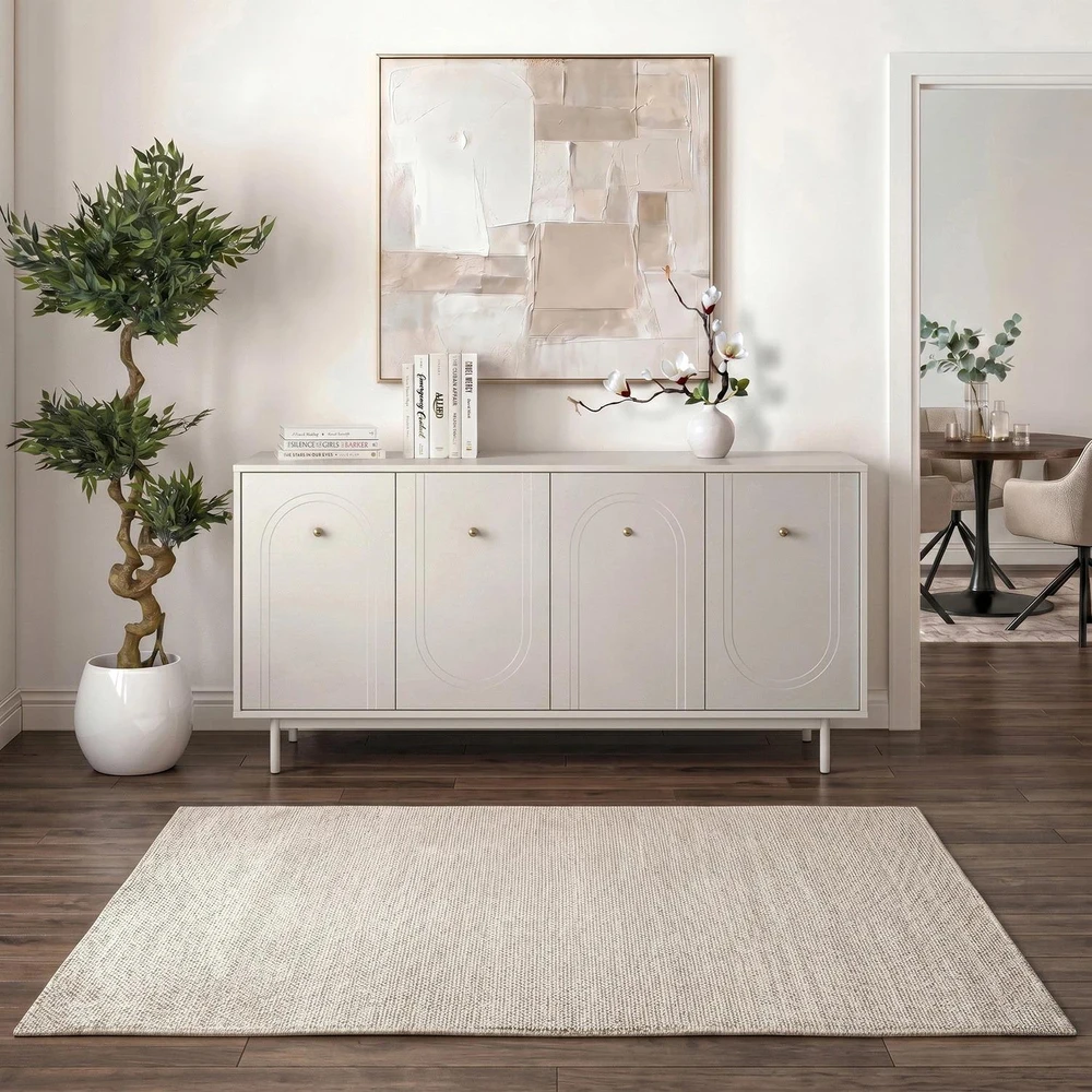 Mebel Elite Komoda MARLEN, 155 × 39 × 82 cm, kašmyro spalvos fasadais
