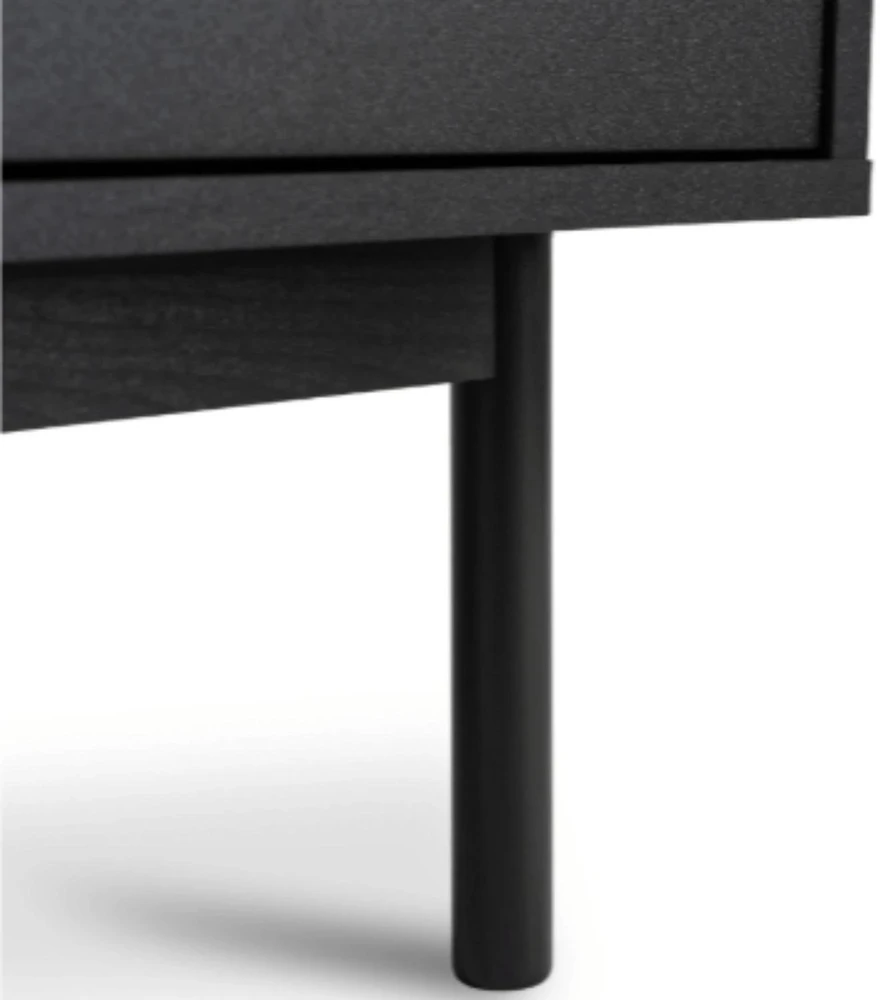 Mebel Elite Komoda MARLEN, 155 × 39 × 83 cm, žalia ir juoda