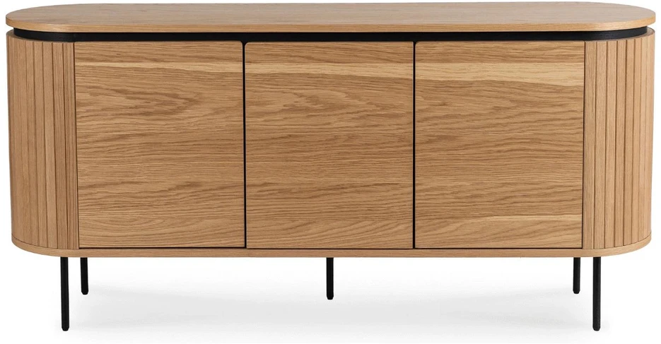 Mebel Elite Komoda su 3 durelėmis, 160 × 40 × 76 cm, ąžuolo spalvos